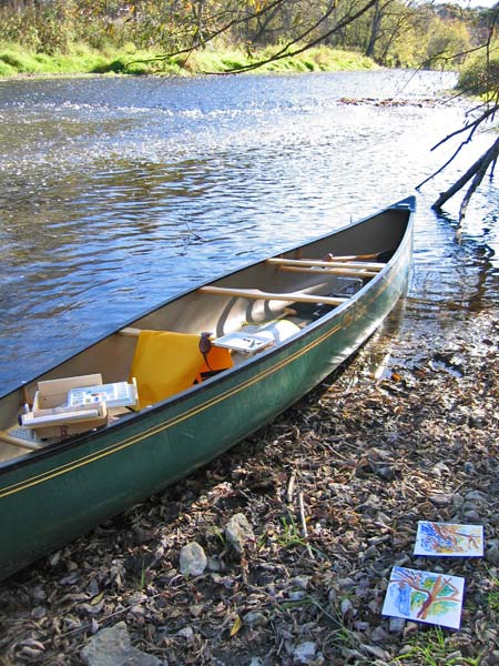 Canoe packed